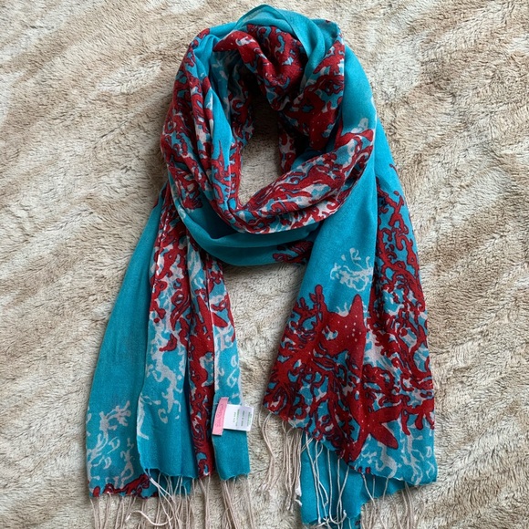 Lilly Pulitzer Accessories - LillyPulitzer Silk/Cashmere Scarf